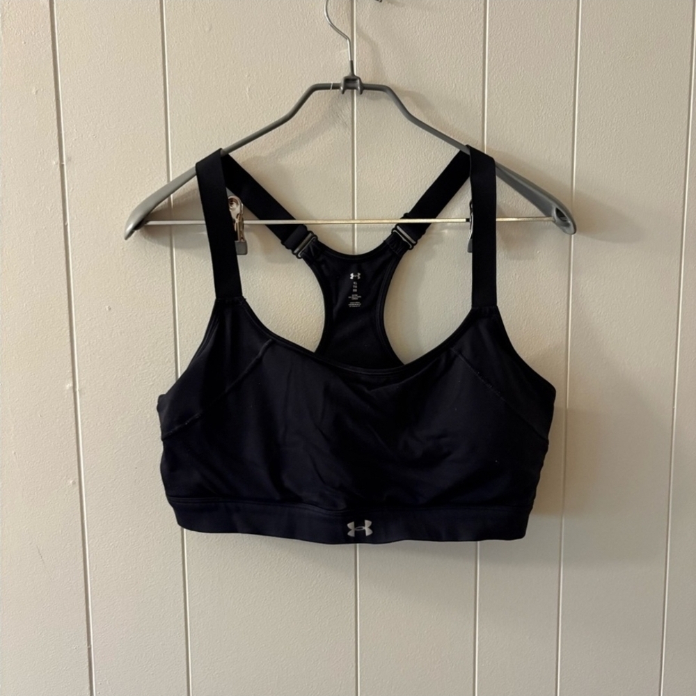 Under Armour Black High-Impact Sports Bra with Racerback